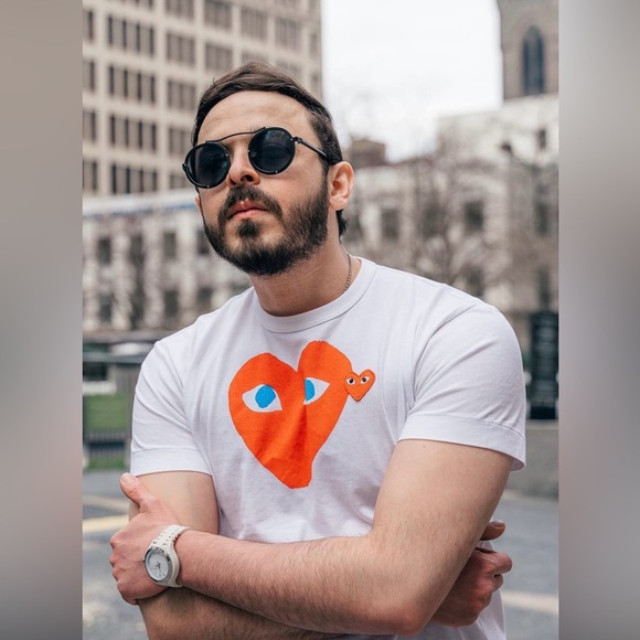 comme des garçons t-shirt size large in excellent condition - Picture 3 of 6